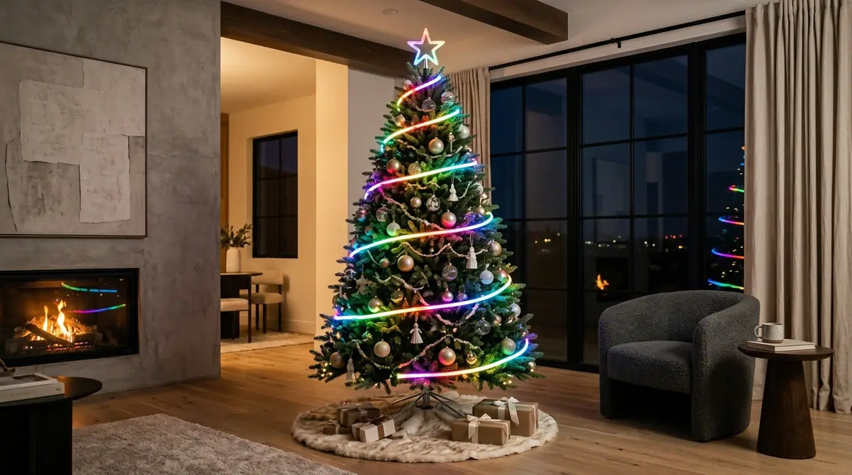 Christmas Tree & Indoor Lights