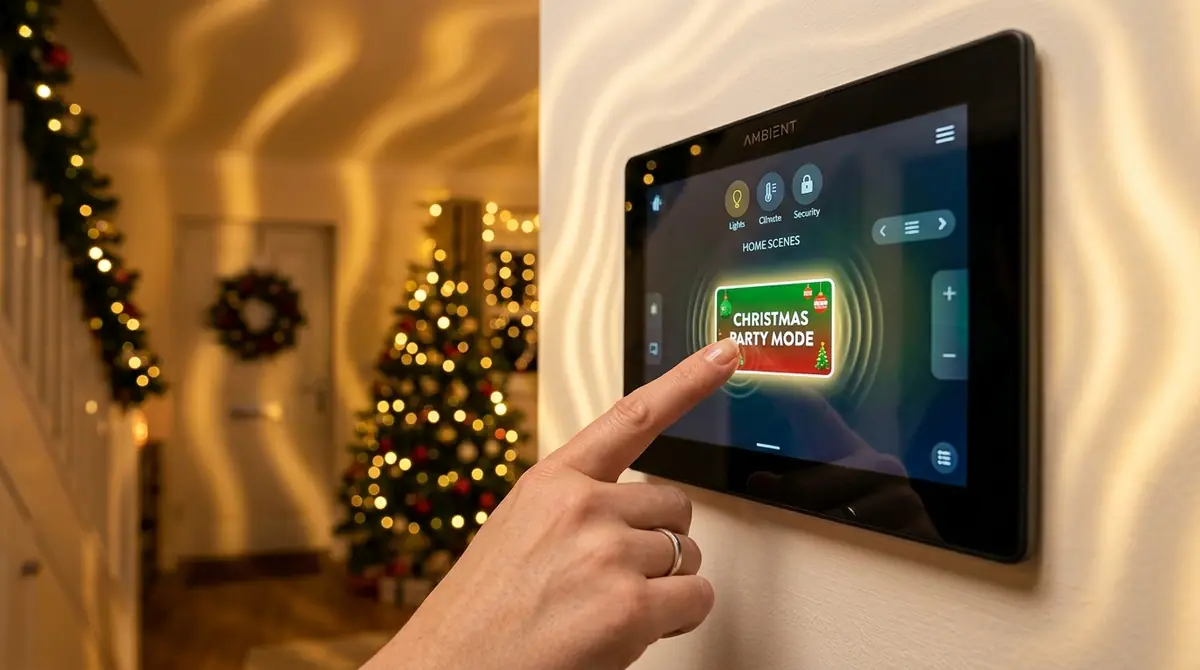 Finger pressing smart home panel