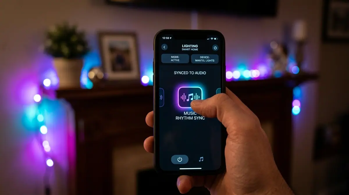 Finger tapping music rhythm sync