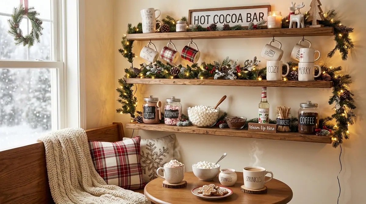 Kitchen breakfast nook cocoa bar