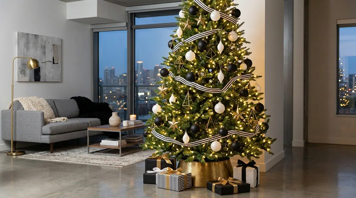 Modern chic christmas tree