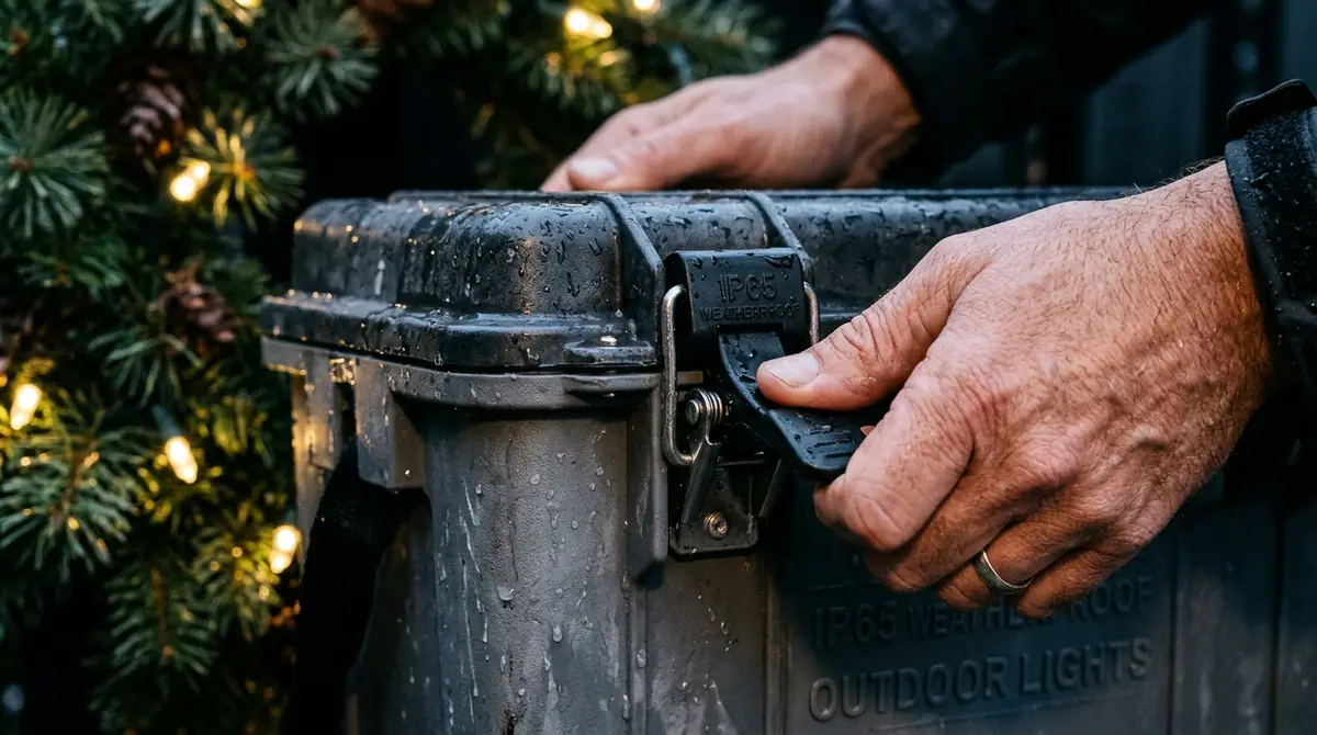Securing latches on battery box