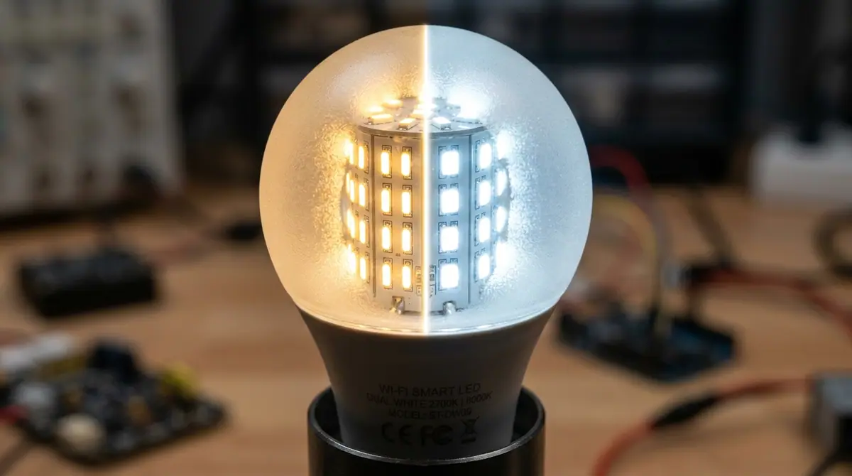 Smart bulb led chips display