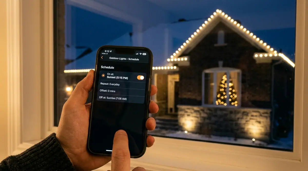 Smartphone scheduling outdoor ch